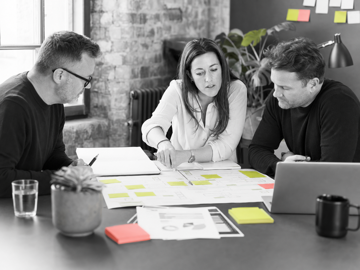 A business coaching session in progress