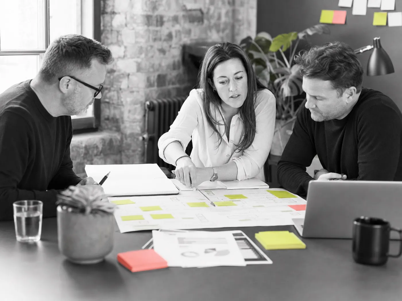 A business coaching session in progress