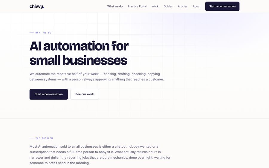 The Chivvy website