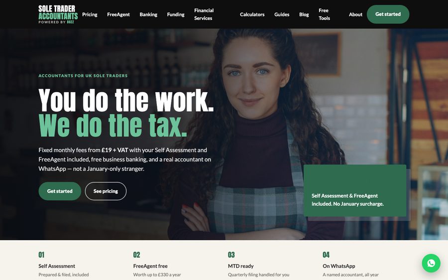 The Sole trader accountants website