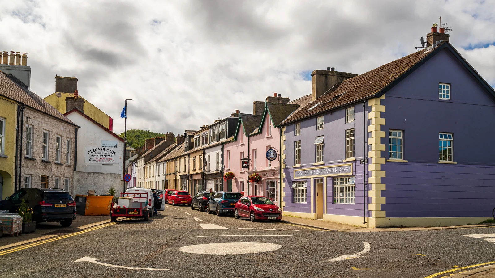 Shops and venues on a local high street