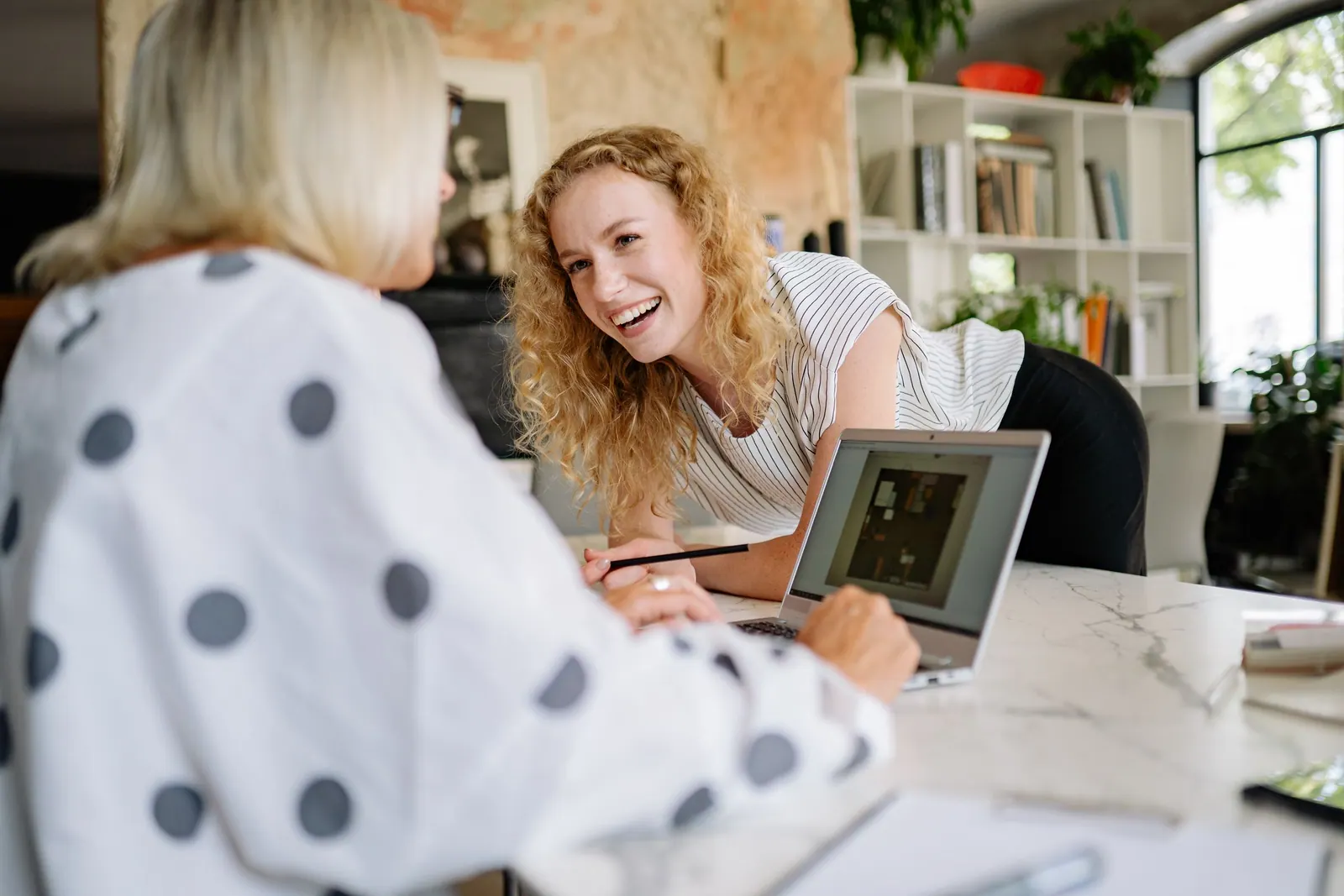 A financial coaching session over the numbers