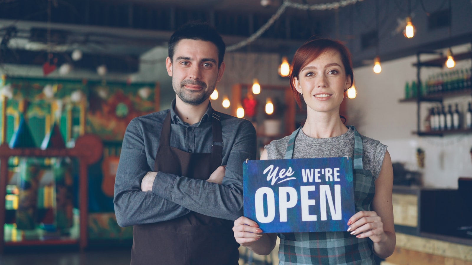 Couple opening their small business